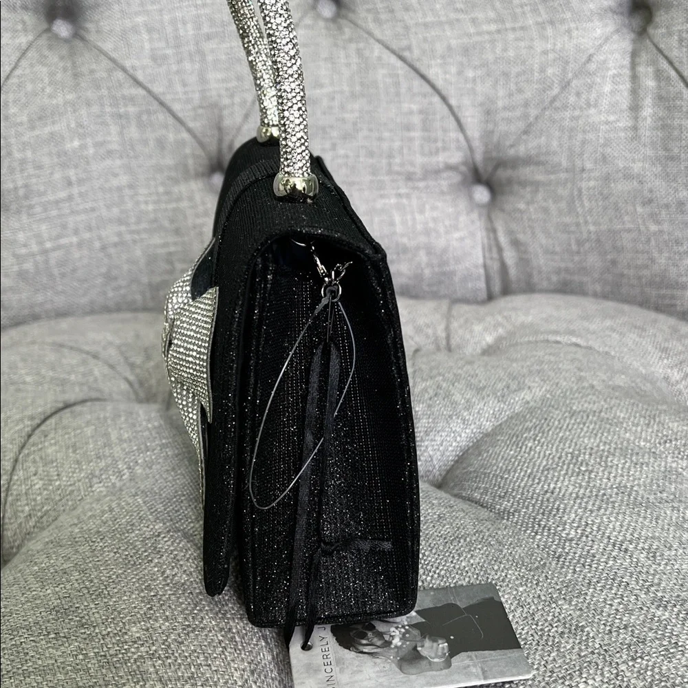 Elegant Black and Silver Women's Handbag